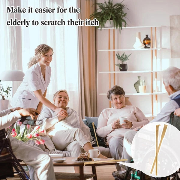 Yinkin 36 Pack Bamboo Back Scratcher Bulk Traditional Manual Massager...