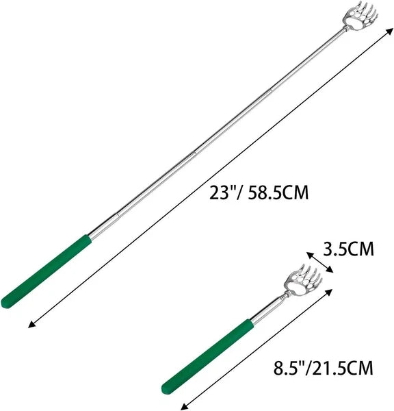 BEAR CLAW BACK SCRATCHER METAL EXTENDING EXTENDABLE MASSAGER PORTABLE TELESCOPIC