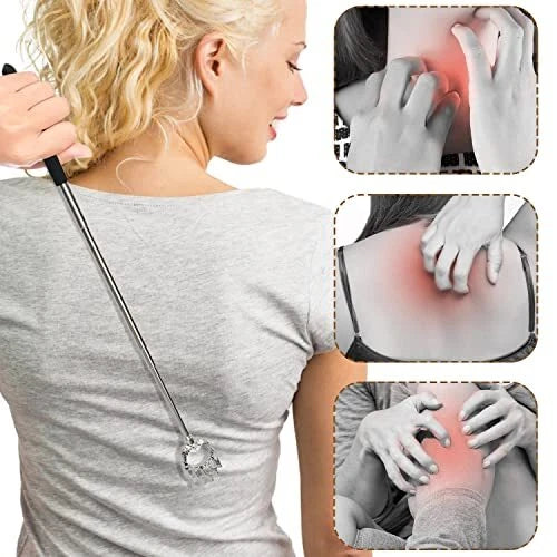 4 Pack Telescoping Back Scratchers Extendable Back Massager for Adults